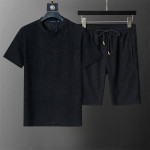 Louis Vuitton, Men's Short Set, Black