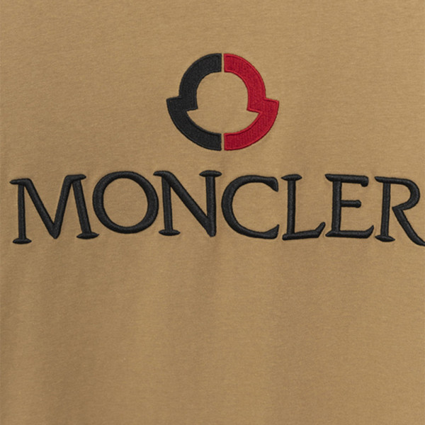 Moncler, Men's T-Shirt, Camel