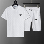 Prada, Men's Short Set, White