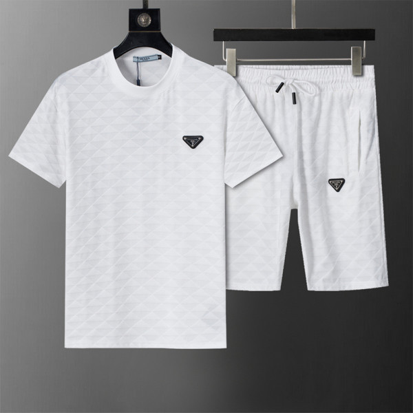 Prada, Men's Short Set, White