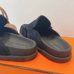Hermes, Go Mule, Heren Slipper, Zwart
