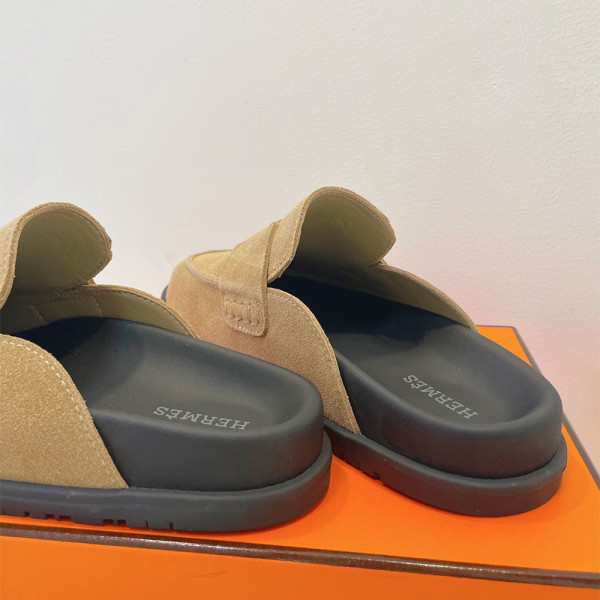 Hermes, Go Mule, Men's Slipper, Camel
