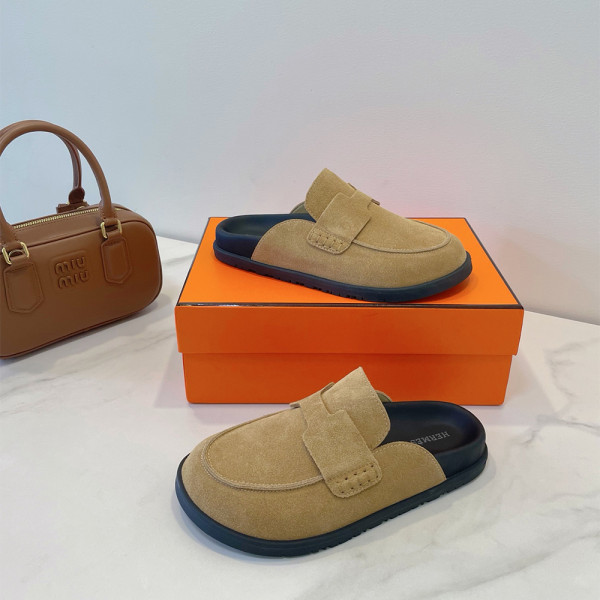 Hermes, Go Mule, Men's Slipper, Camel