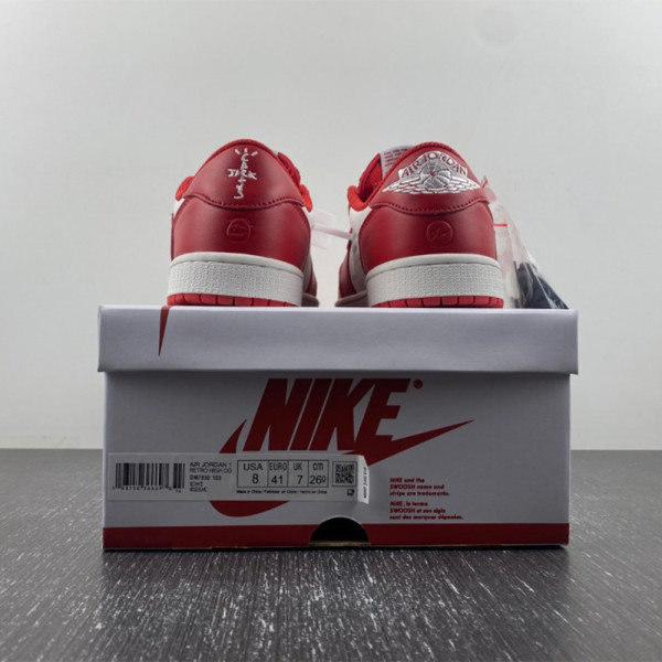Nike, Travis Scott x Air Jordan, Men's Sneaker, Red