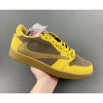 Nike, Travis Scott x Air Jordan, Men's Sneaker, Yellow