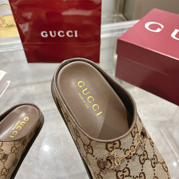 Gucci, Women's Slipper, Brown