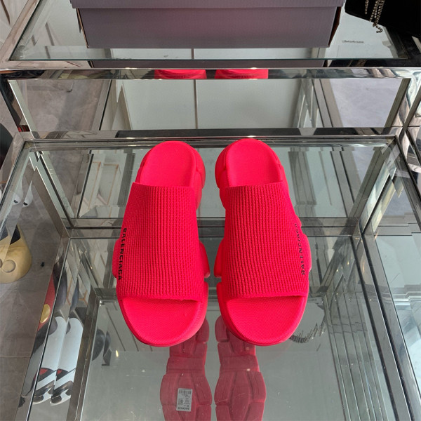 Balenciaga, Speed, Women's Slipper, Red
