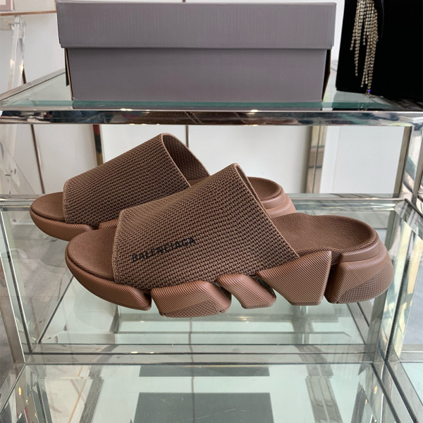 Balenciaga, Speed, Women's Slipper, Brown