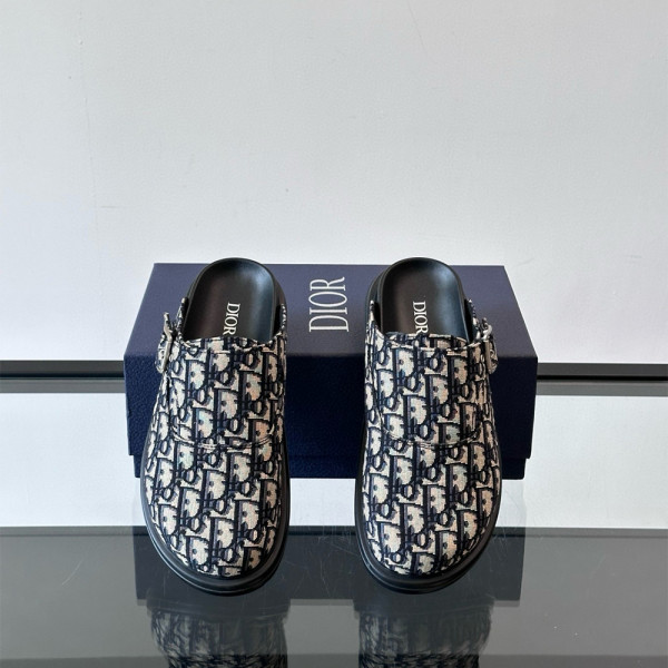 Christian  Dior, Aqua, Men's Slipper, Black