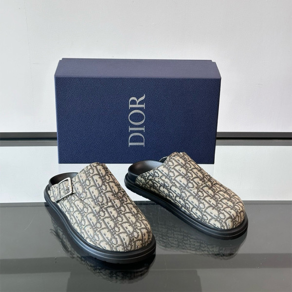 Christian Dior, Aqua, Men's Slipper, Brown