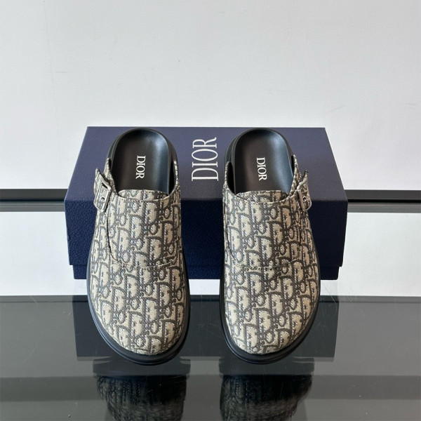 Christian Dior, Aqua, Men's Slipper, Brown