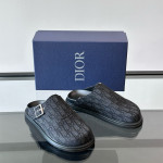 Christian Dior, Aqua, Men's Slipper, Black