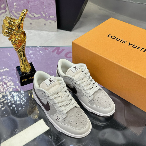 Louis Vuitton x Nike, Air Force, Men's Sneaker, Grey