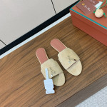 Loro Piana, Summer Charm, Women's Slipper, Beige