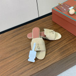 Loro Piana, Summer Charm, Women's Slipper, Beige
