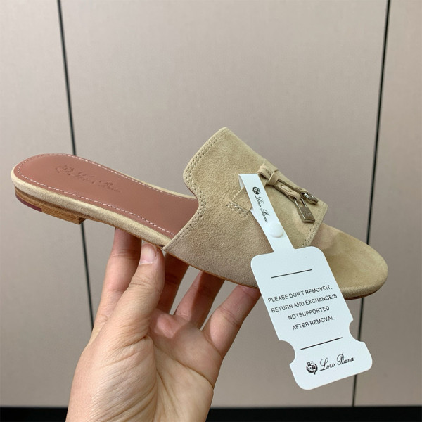 Loro Piana, Summer Charm, Women's Slipper, Beige