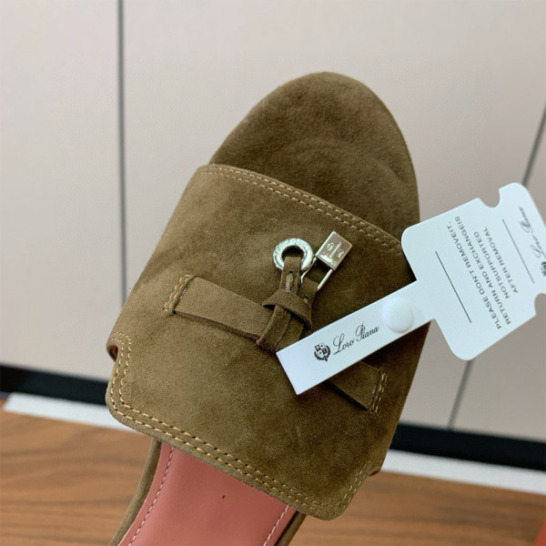 Loro Piana, Summer Charm, Women's Slipper, Khaki
