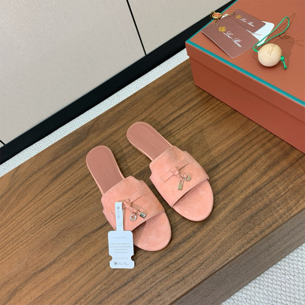 Loro Piana, Summer Charm, Women's Slipper, Orange