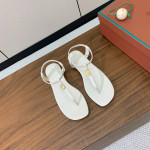 Loro Piana, Mindil, Women's Sandal, White