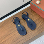 Loro Piana, Mindil, Women's Sandal, Navy
