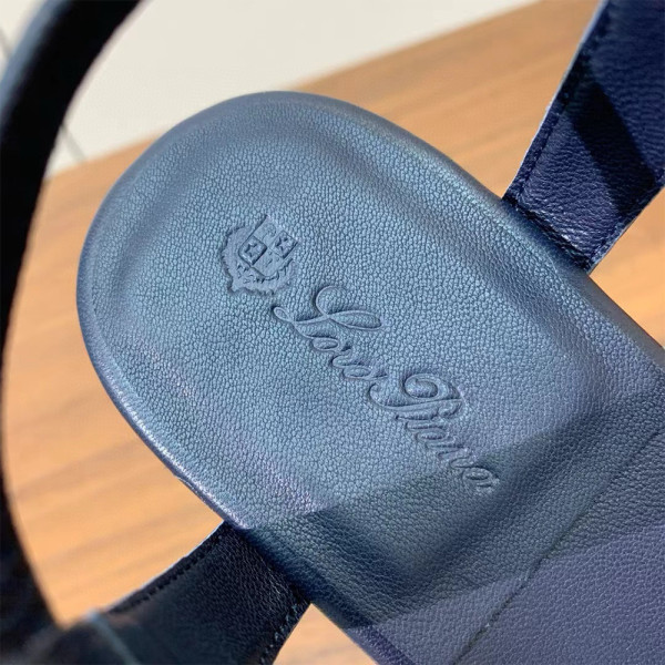 Loro Piana, Mindil, Women's Sandal, Navy