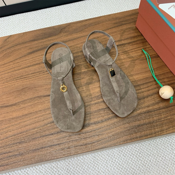 Loro Piana, Mindil, Women's Sandal, Brown