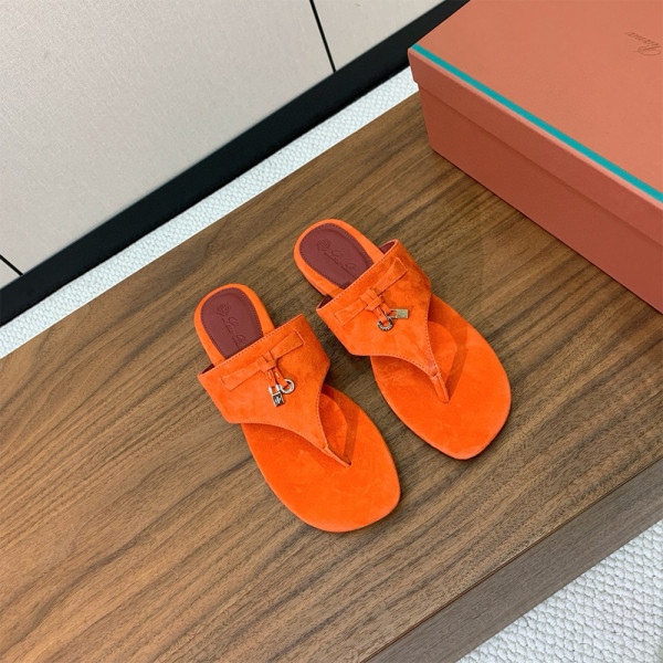 Loro Piana, Women's Slipper, Orange