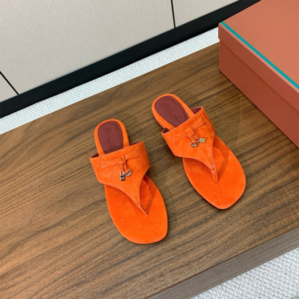 Loro Piana, Women's Slipper, Orange