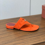 Loro Piana, Women's Slipper, Orange