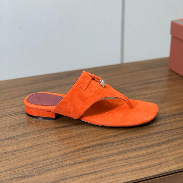 Loro Piana, Women's Slipper, Orange