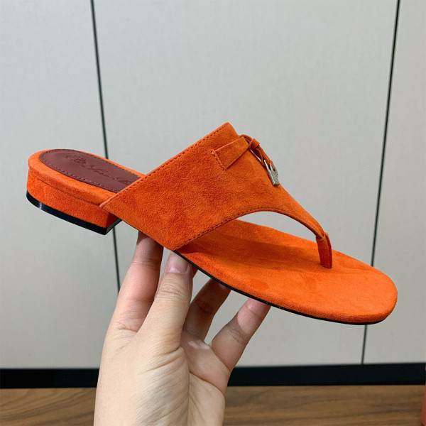 Loro Piana, Women's Slipper, Orange