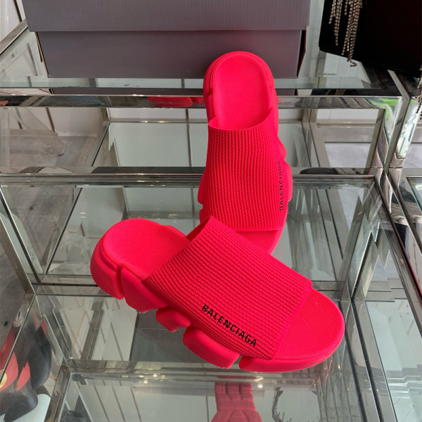 Balenciaga, Speed, Heren Slipper, Rood