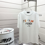Fendi, Men's T-Shirt, White