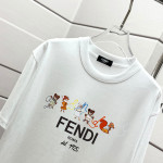 Fendi, Men's T-Shirt, White