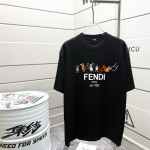 Fendi, Men's T-Shirt, Black