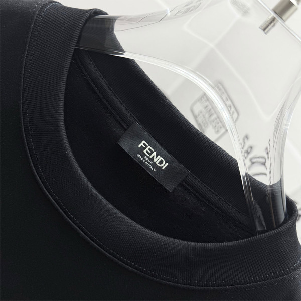 Fendi, Men's T-Shirt, Black