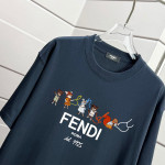 Fendi, Men's T-Shirt, Grey