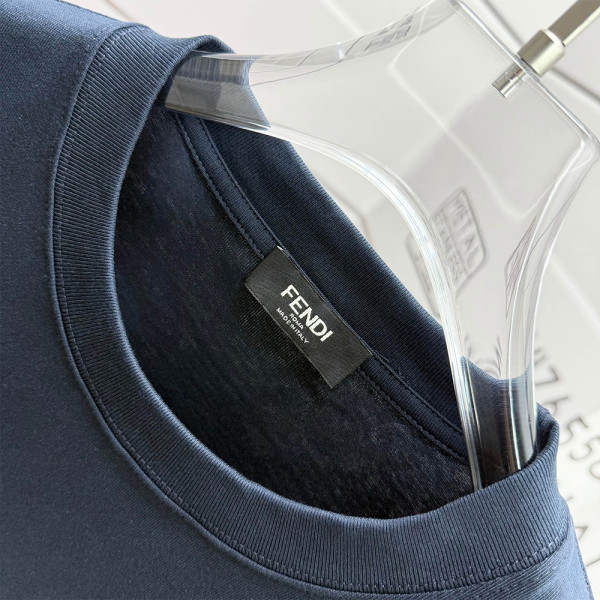 Fendi, Men's T-Shirt, Grey