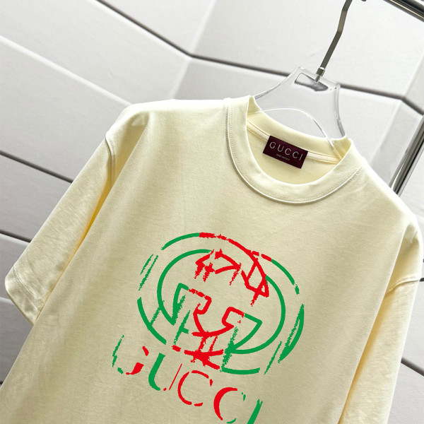 Gucci, Men's T-Shirt, Beige