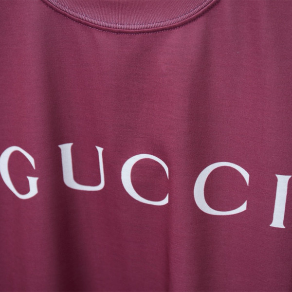 Gucci, Men's T-Shirt, Burgundy