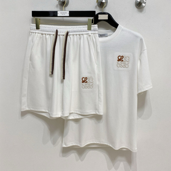 Loewe, Men's Short Set, White