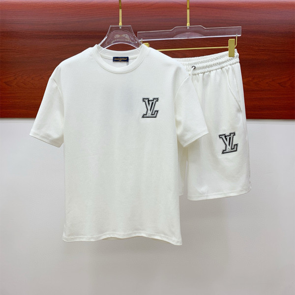 Louis Vuitton, Men's Short Set, White