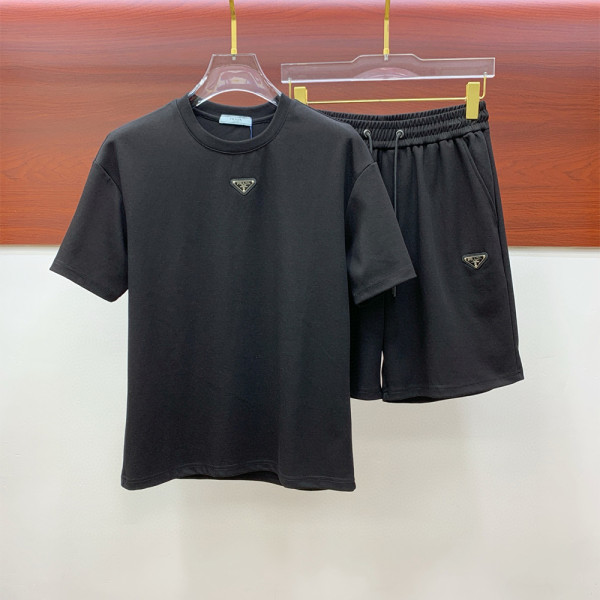 Prada, Men's Short Set, Black