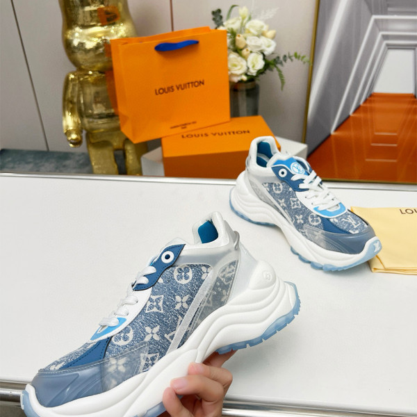 Louis Vuitton, Run 55, Women's Sneaker, Blue