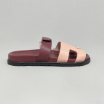Hermes, Chypre, Women's Slipper, Burgundy