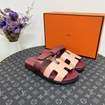 Hermes, Chypre, Men's Slipper, Burgundy