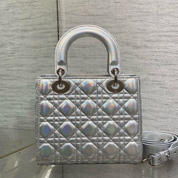 Christian Dior, Lady Dior, Women's Bag, Silver