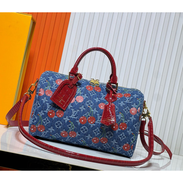 Louis Vuitton, Bolse Speedy, Women's Bag, Blue