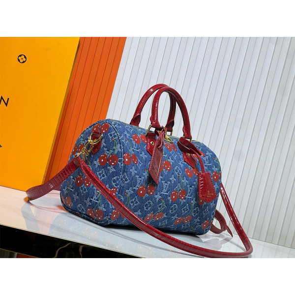 Louis Vuitton, Bolse Speedy, Women's Bag, Blue