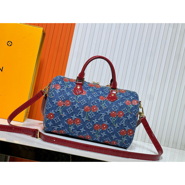 Louis Vuitton, Bolse Speedy, Women's Bag, Blue